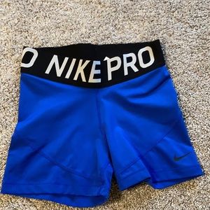 blue nike pros